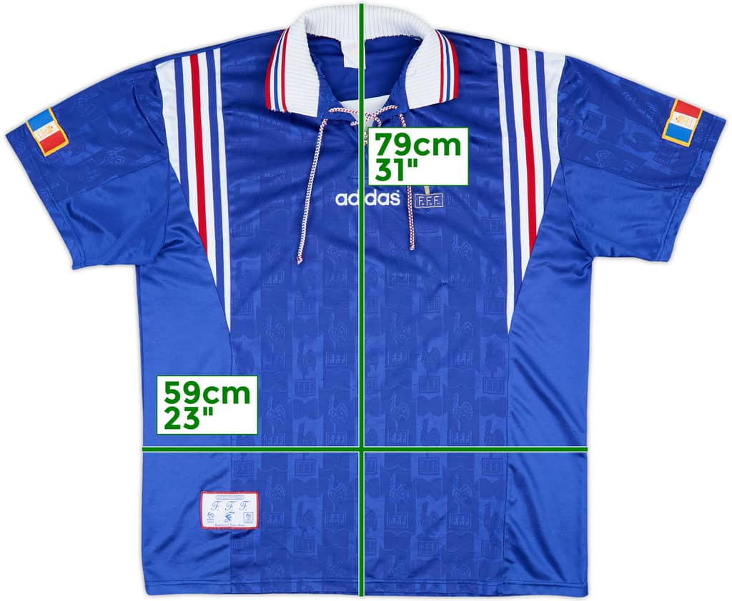 1996-98 France Home Shirt - 9/10 - (XL)