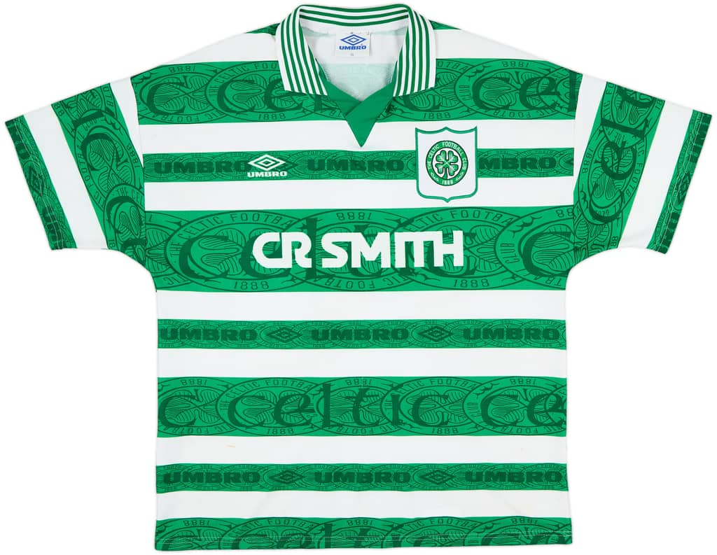 1995-97 Celtic Home Shirt - 9/10 - (XL)