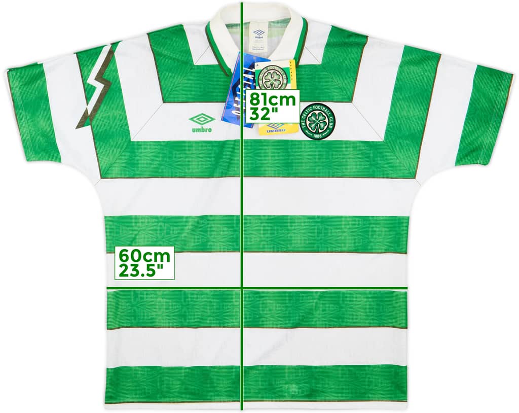 1991-92 Celtic Home Shirt (XL)