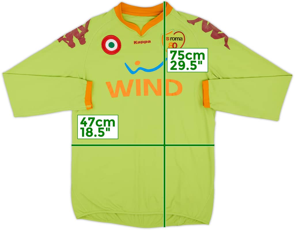 2007-08 Roma Green GK Shirt - 6/10 - (XXL)