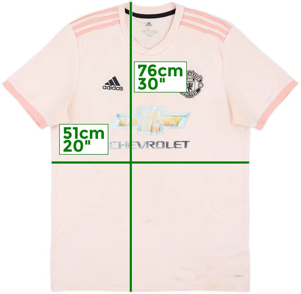 2018-19 Manchester United Away Shirt - 4/10 - (L)