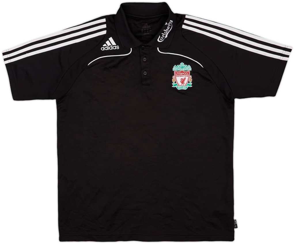 2008-09 Liverpool adidas Polo Shirt - 8/10 - (M)