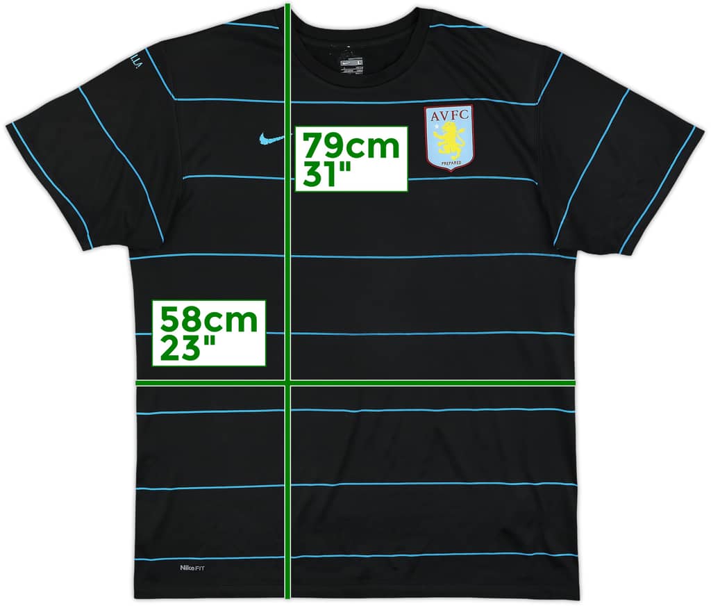 2008-09 Aston Villa Nike Training Shirt - 7/10 - (L)