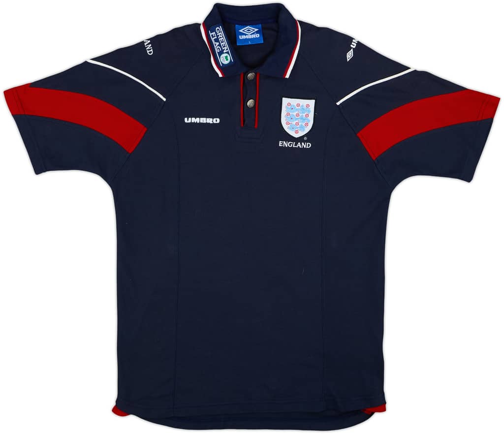 1998-00 England Umbro Polo Shirt - 8/10 - (L)