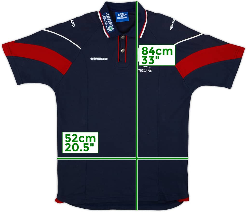1998-00 England Umbro Polo Shirt - 8/10 - (L)