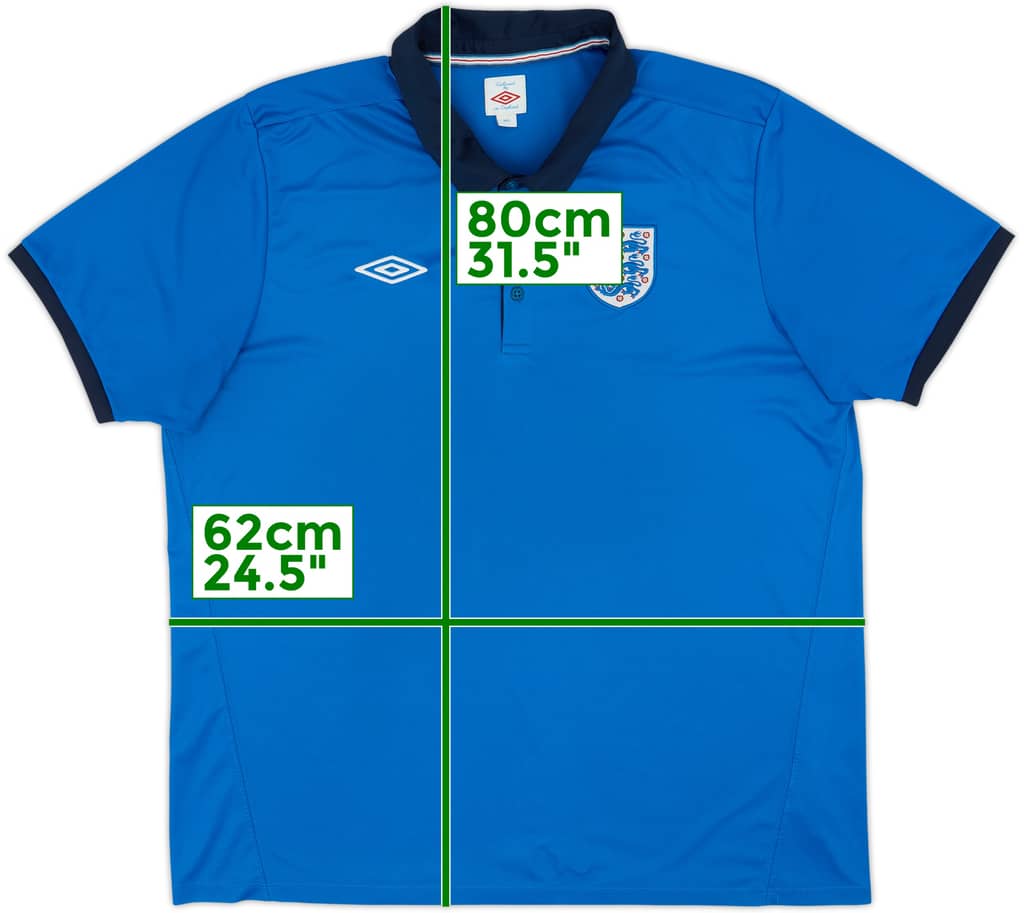 2010-11 England Umbro Polo Shirt - 7/10 - (XXL)