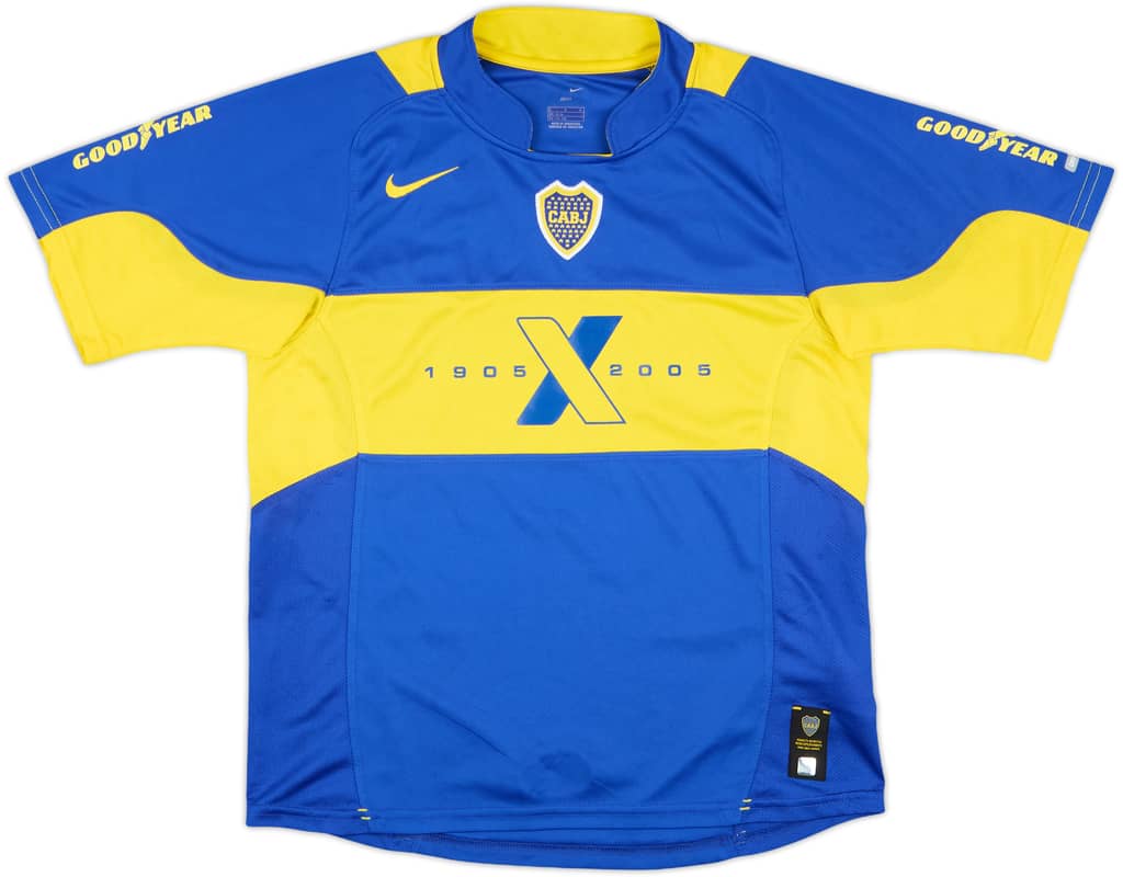 2004-05 Boca Juniors Home Shirt - 9/10 - (L.Boys)