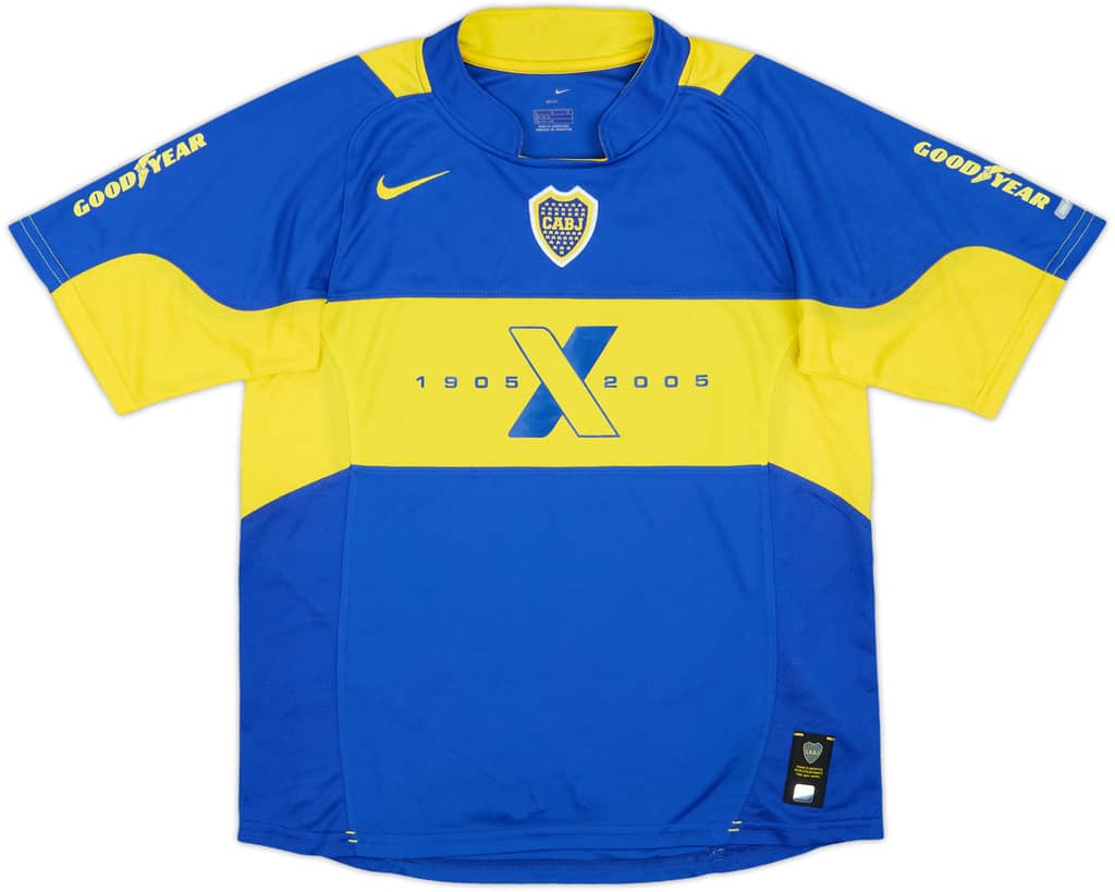 2003-04 Boca Juniors Home Shirt - 8/10 - (L.Boys)