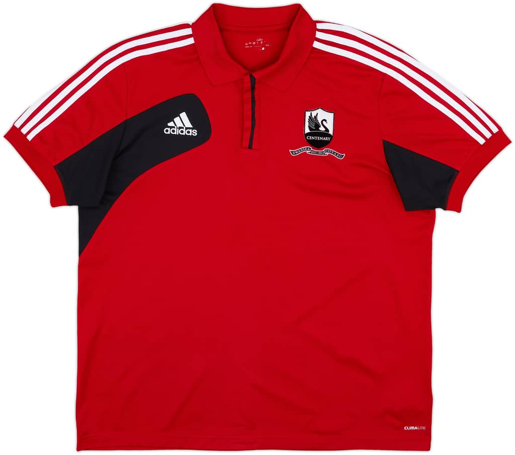 2012-13 Swansea City adidas Polo Shirt - 9/10 - (XL)