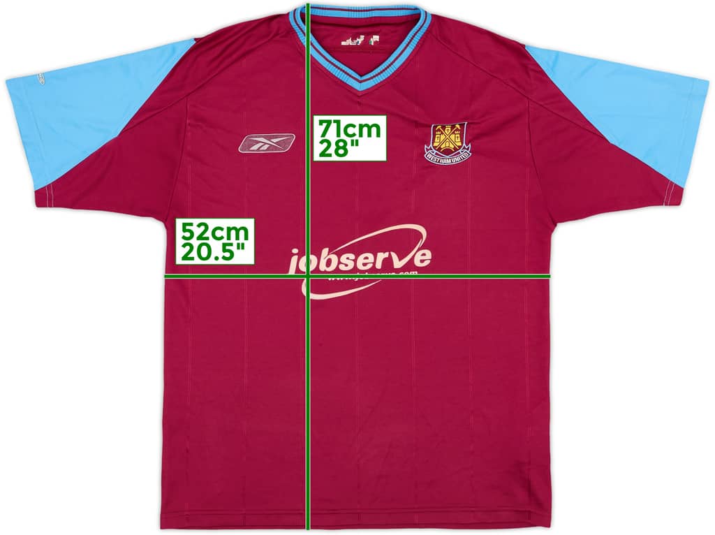 2003-05 West Ham Home Shirt - 7/10 - (M)