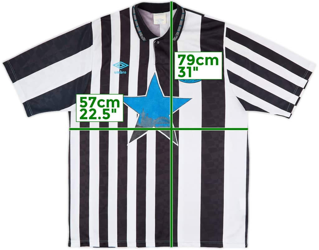 1991-93 Newcastle Home Shirt - 9/10 - (L)