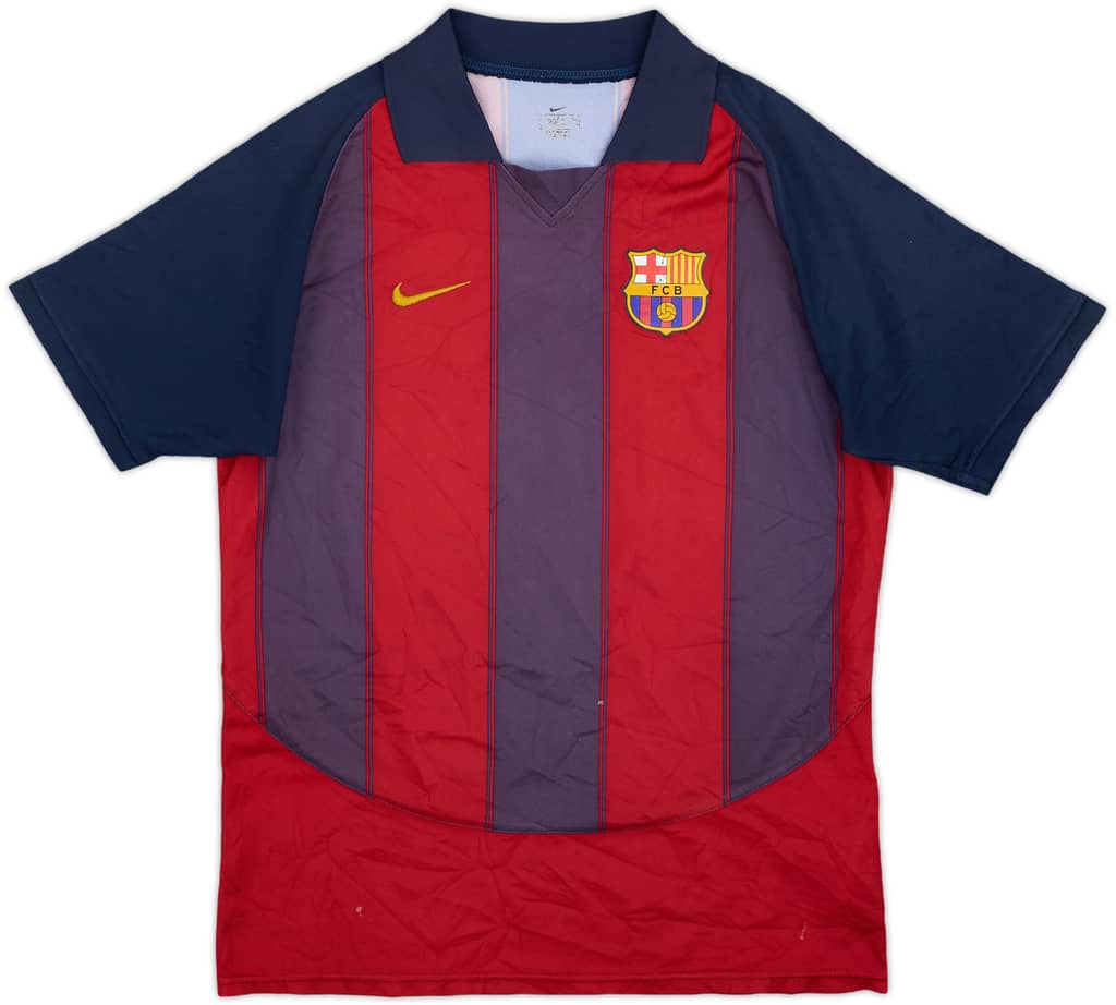 2003-04 Barcelona Basic Home Shirt - 4/10 - (M.Boys)