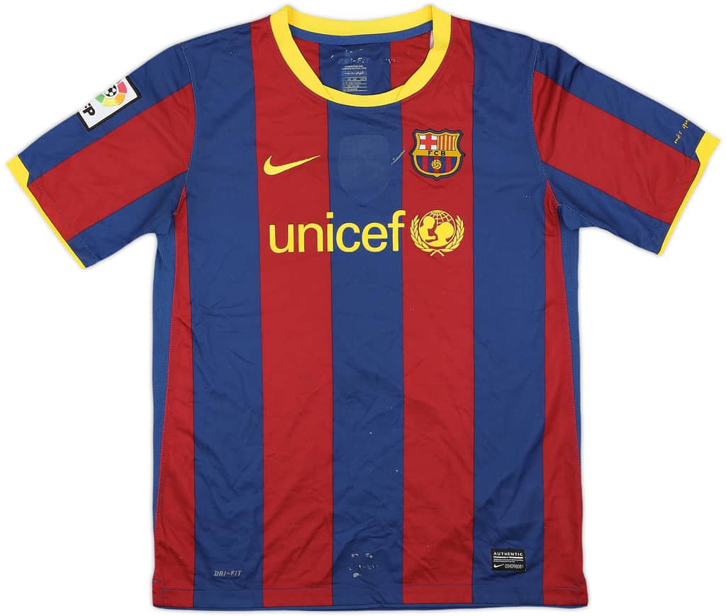 2010-11 Barcelona Home Shirt - 4/10 - (XL.Boys)