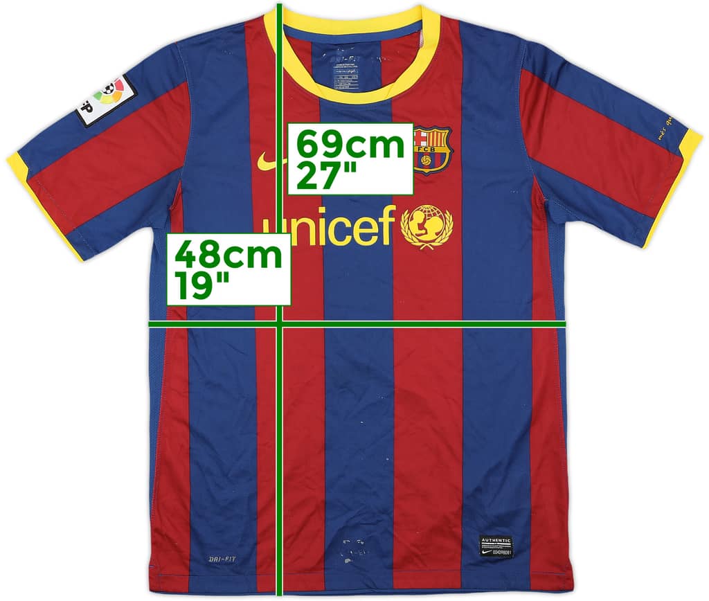 2010-11 Barcelona Home Shirt - 4/10 - (XL.Boys)