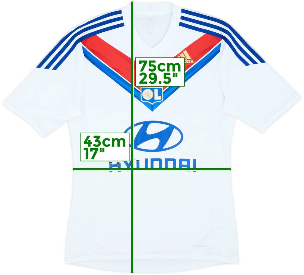2013-14 Lyon Home Shirt - 4/10 - (L)