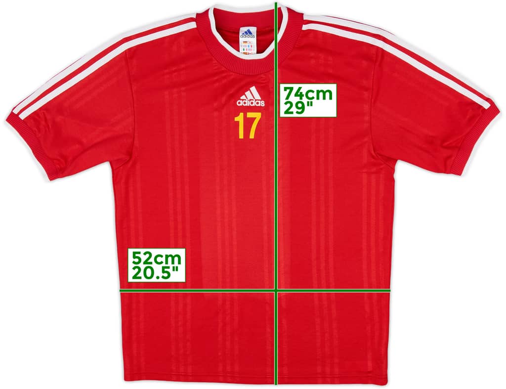 2001-02 adidas Template Shirt #17 - 9/10 - (M)