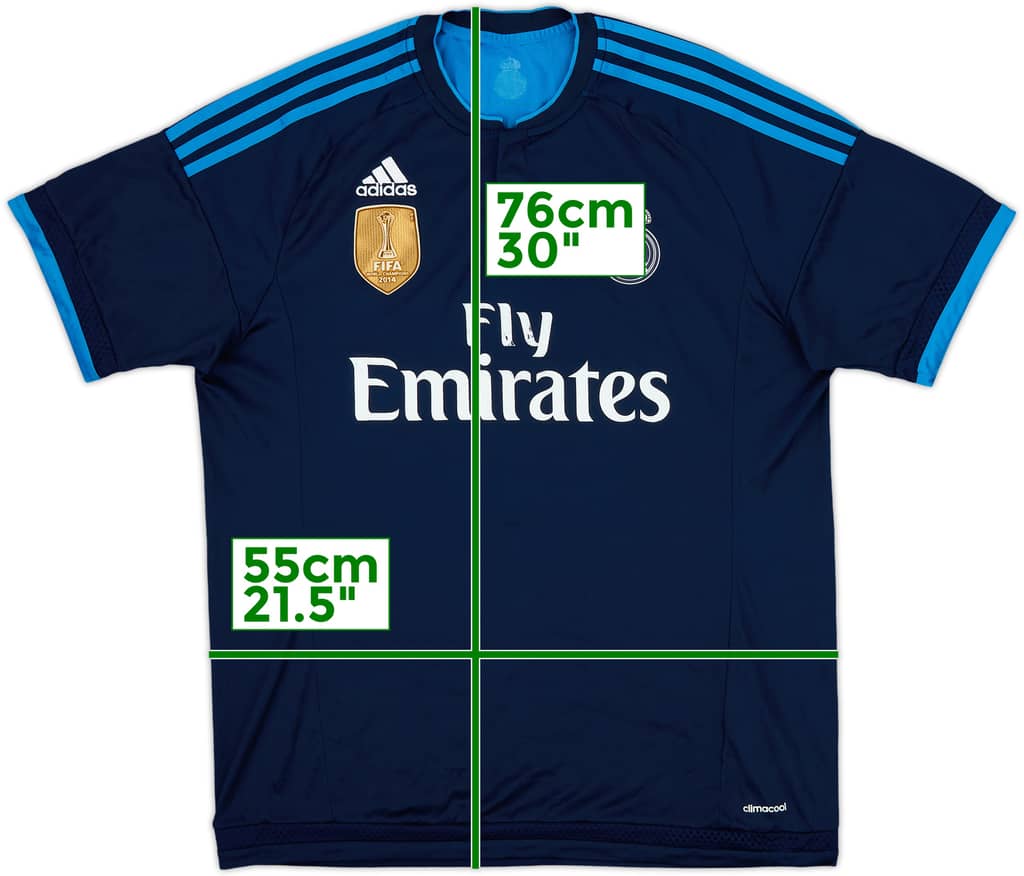2015-16 Real Madrid Third Shirt - 5/10 - (L)