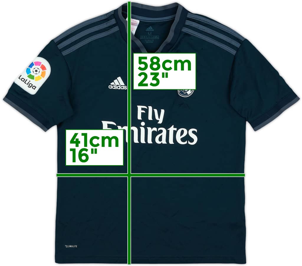 2018-19 Real Madrid Away Shirt - 6/10 - (M.Boys)