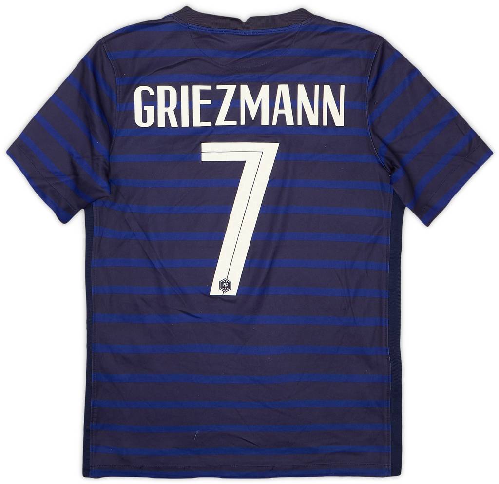 2020-21 France Home Shirt Griezmann #7 - 6/10 - (L.Boys)
