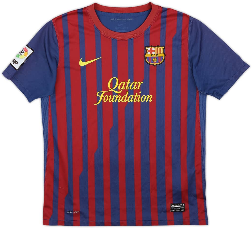 2011-12 Barcelona Home Shirt - 6/10 - (L.Boys)