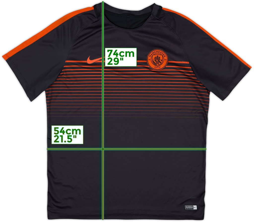 2016-17 Manchester City Nike Training Shirt - 8/10 - (XL)