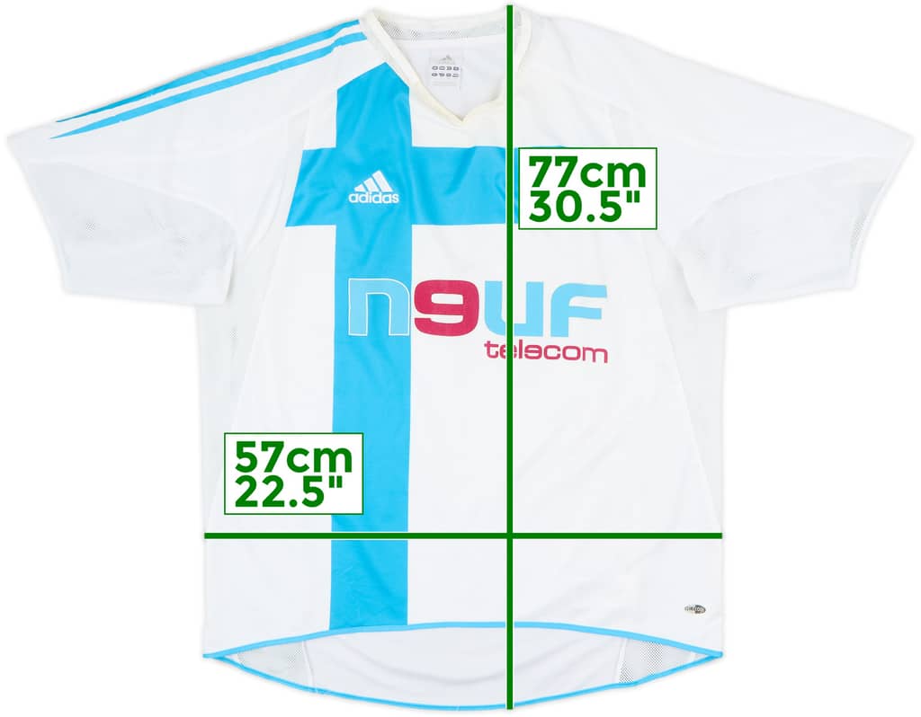 2004-05 Olympique Marseille Home Shirt - 4/10 - (L)