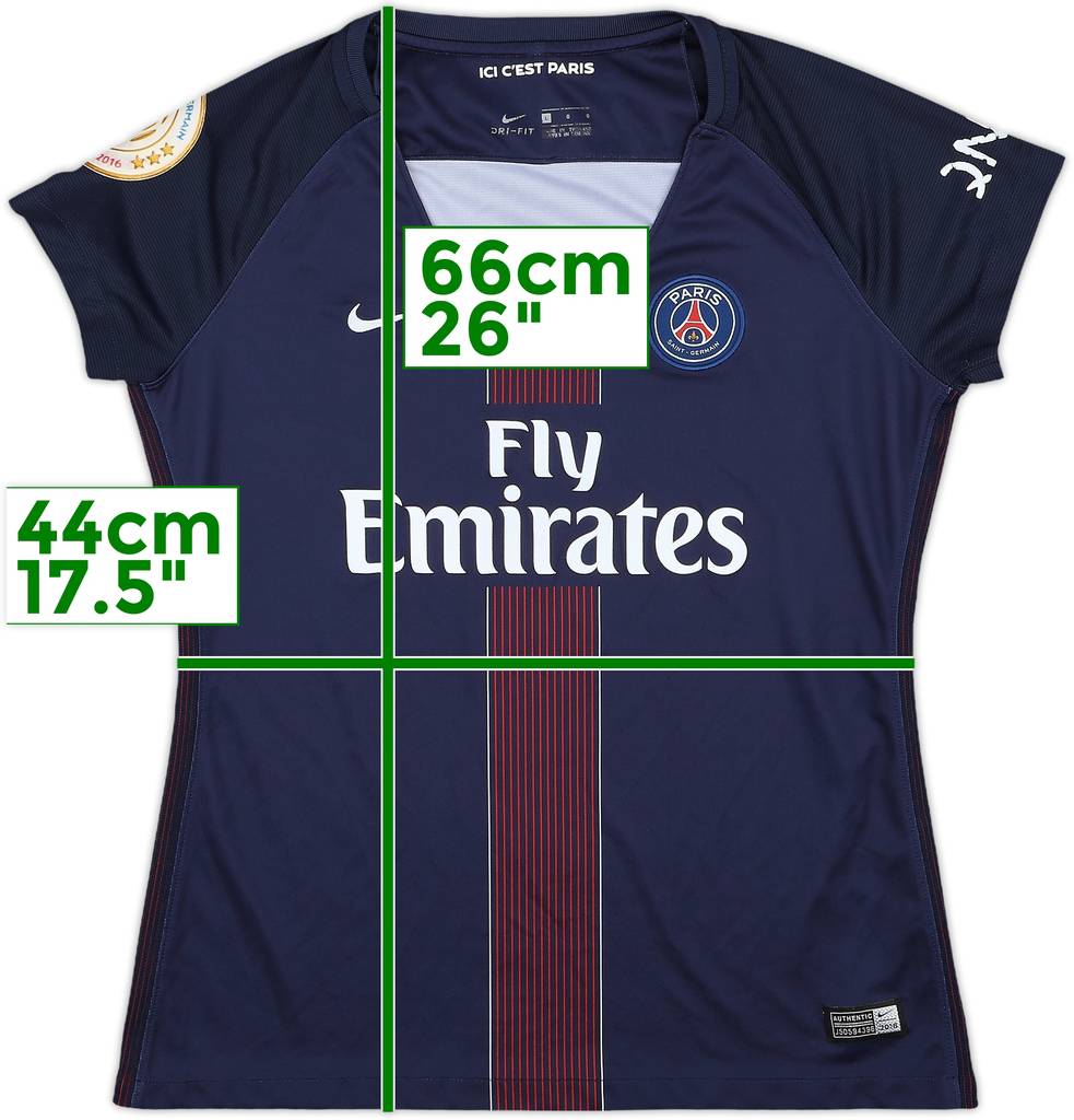 2016-17 Paris Saint-Germain Home Shirt - 7/10 - (Women's L)