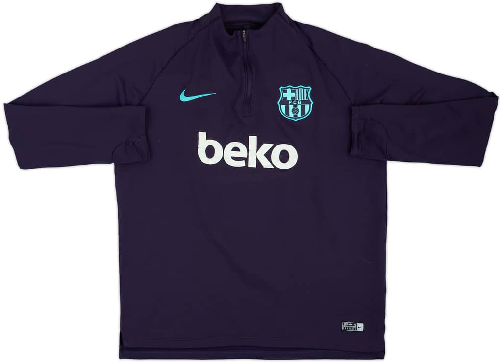 2019-20 Barcelona Nike 1/4 Zip Drill Top - 5/10 - (L)
