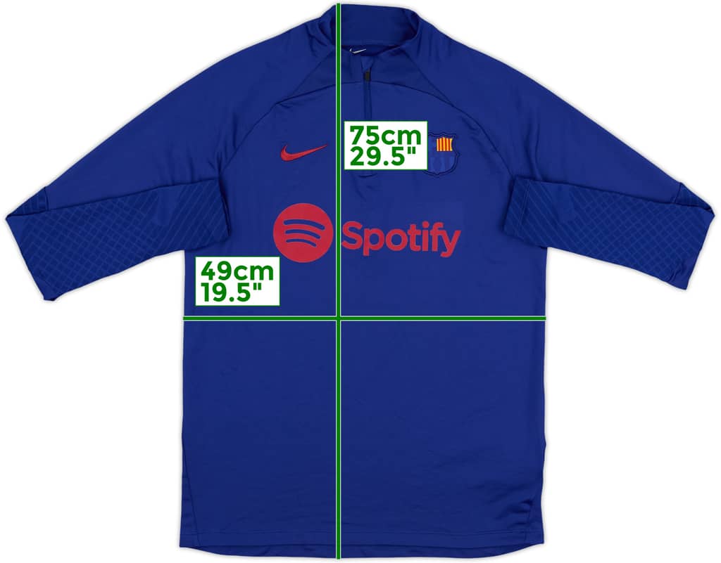 2023-24 Barcelona Nike 1/4 Zip Drill Top - 8/10 - (M)