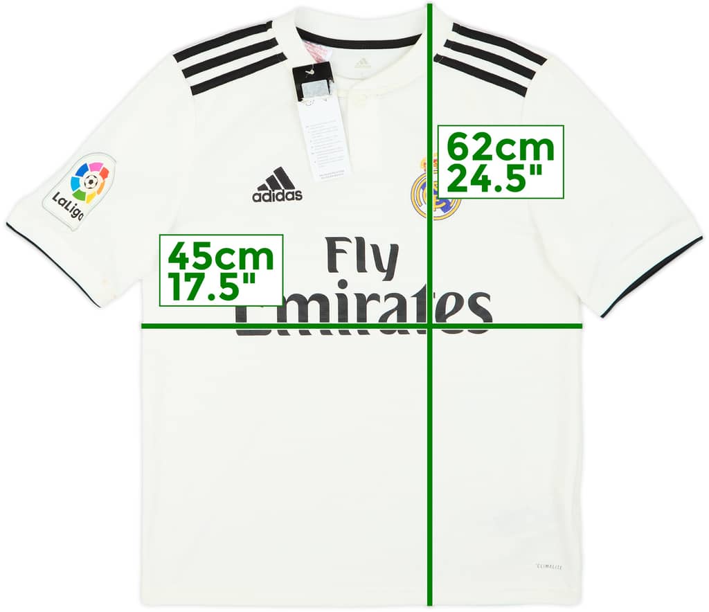 2018-19 Real Madrid Home Shirt (L.Boys)