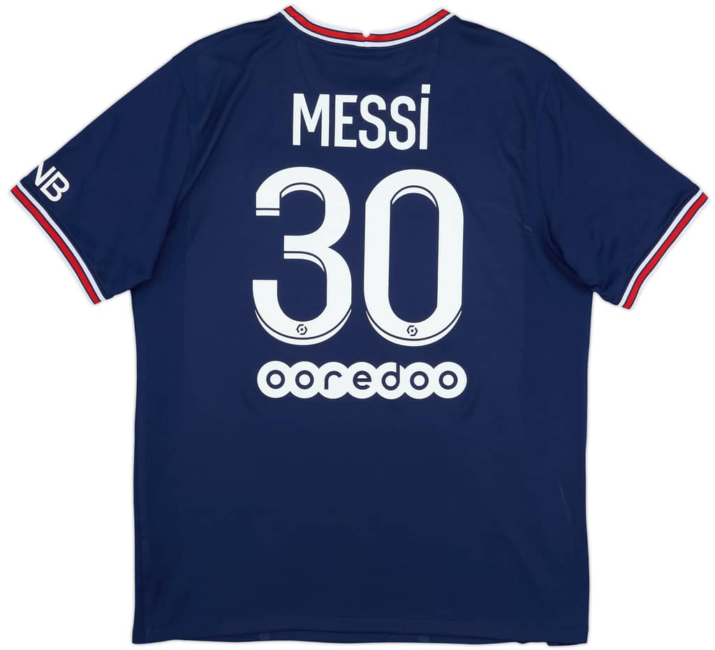 2021-22 Paris Saint-Germain Home Shirt Messi #30 - 8/10 - (L)
