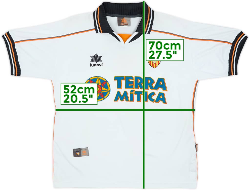 1999-00 Valencia Home Shirt - 6/10 - (S)