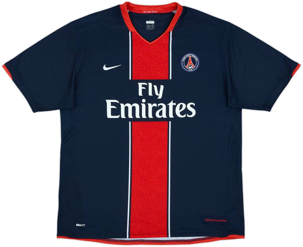2007-08 Paris Saint-Germain Home Shirt - 10/10 - (XL)
