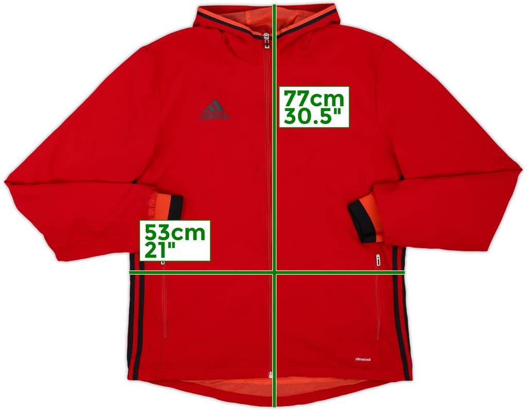 2015-16 Andorra adidas Hooded Track Jacket - 8/10 - (L)
