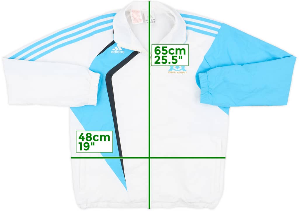2009-10 Olympique Marseille adidas Track Jacket - 8/10 - (L.Boys)