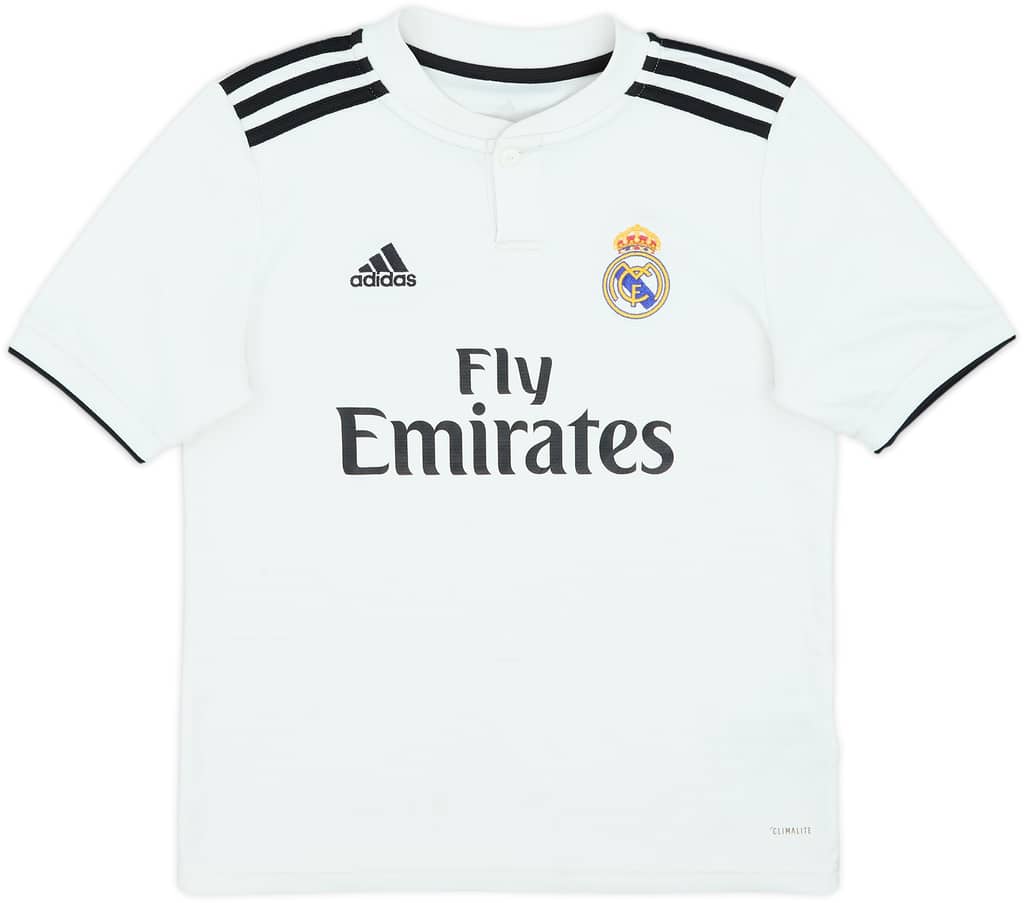 2018-19 Real Madrid Home Shirt - 8/10 - (M.Boys)
