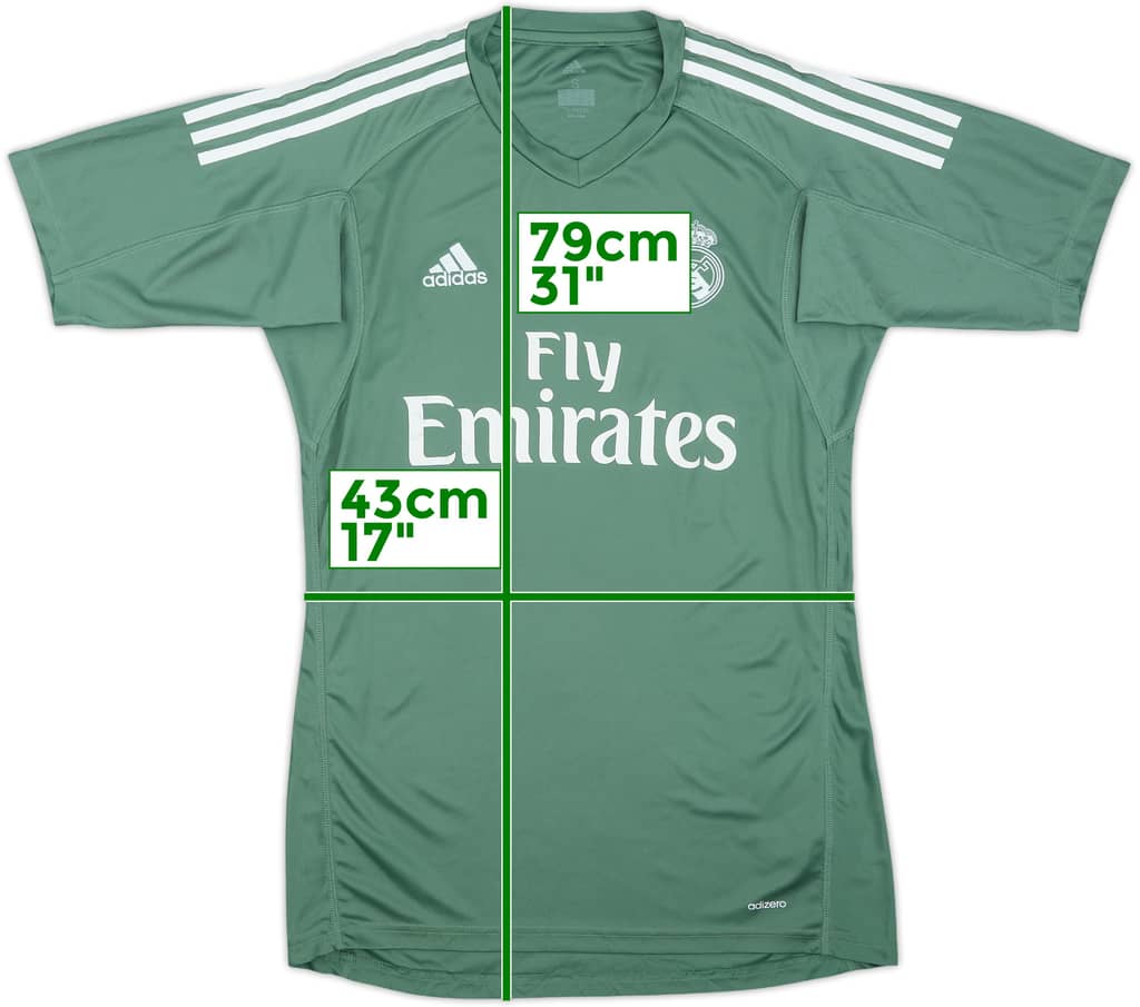 2017-18 Real Madrid GK S/S Shirt - 7/10 - (S)
