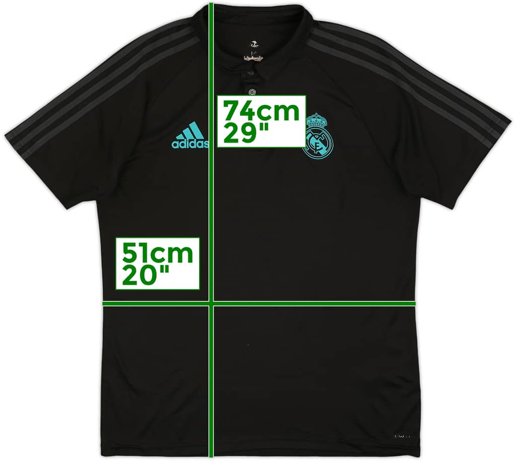 2017-18 Real Madrid adidas Polo Shirt - 5/10 - (M)