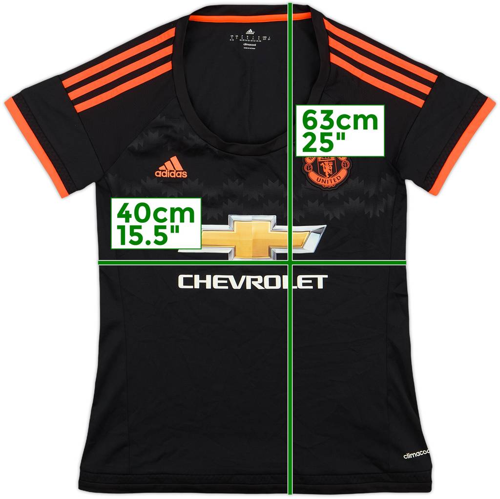 2015-16 Manchester United Third Shirt - 9/10 - (Women's S)