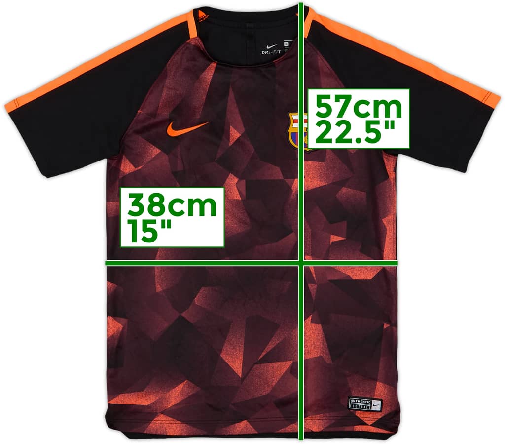 2017-18 Barcelona Nike Training Shirt - 8/10 - (M.Boys)