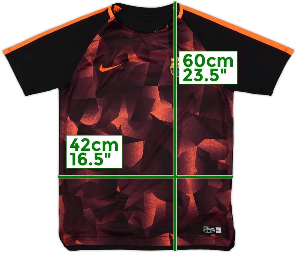2017-18 Barcelona Nike Training Shirt - 7/10 - (L.Boys)