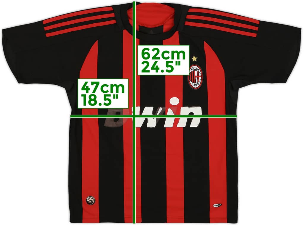 2009-10 AC Milan Home Shirt - 4/10 - (L.Boys)