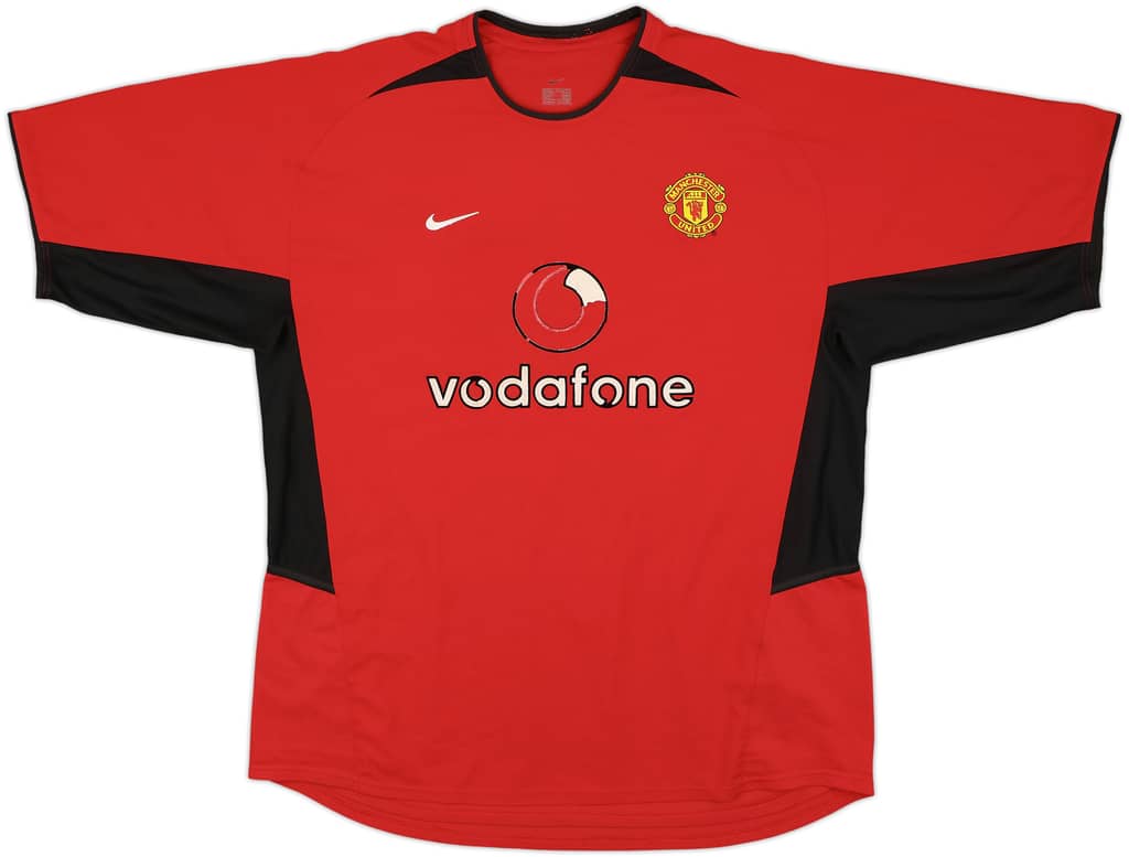 2002-04 Manchester United Home Shirt - 4/10 - (XL)