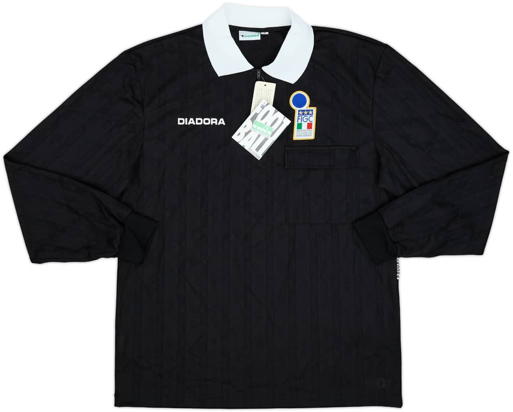 1990s Italy FIGC Diadora Referee L/S Shirt (XL)