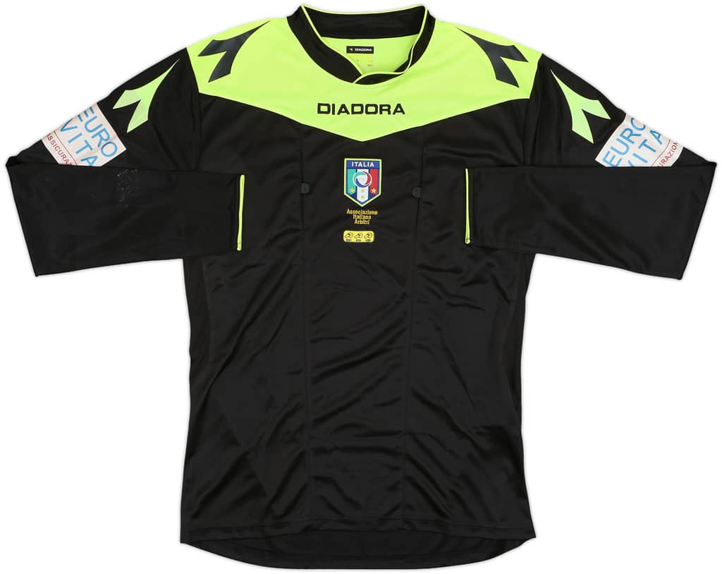 2015-16 Italy Diadora Referee L/S Shirt - 9/10 - (L)