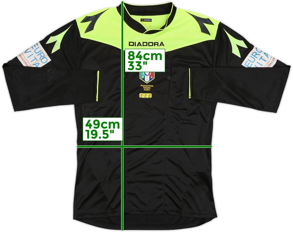 2015-16 Italy Diadora Referee L/S Shirt - 9/10 - (L)