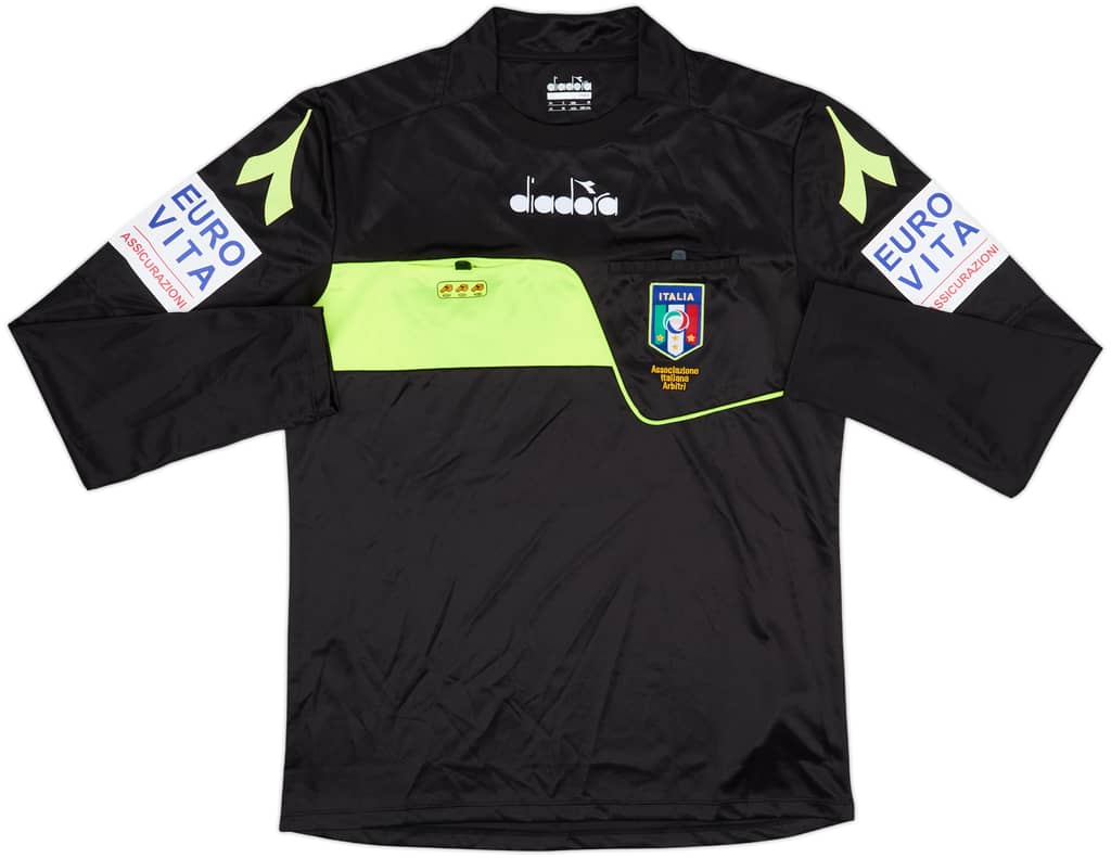 2018-19 Italy Diadora Referee L/S Shirt - 9/10 - (M)