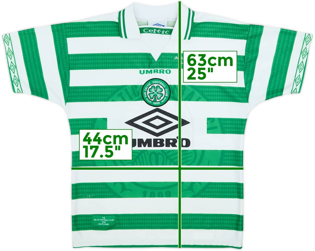 1997-99 Celtic Home Shirt - 6/10 - (L.Boys)