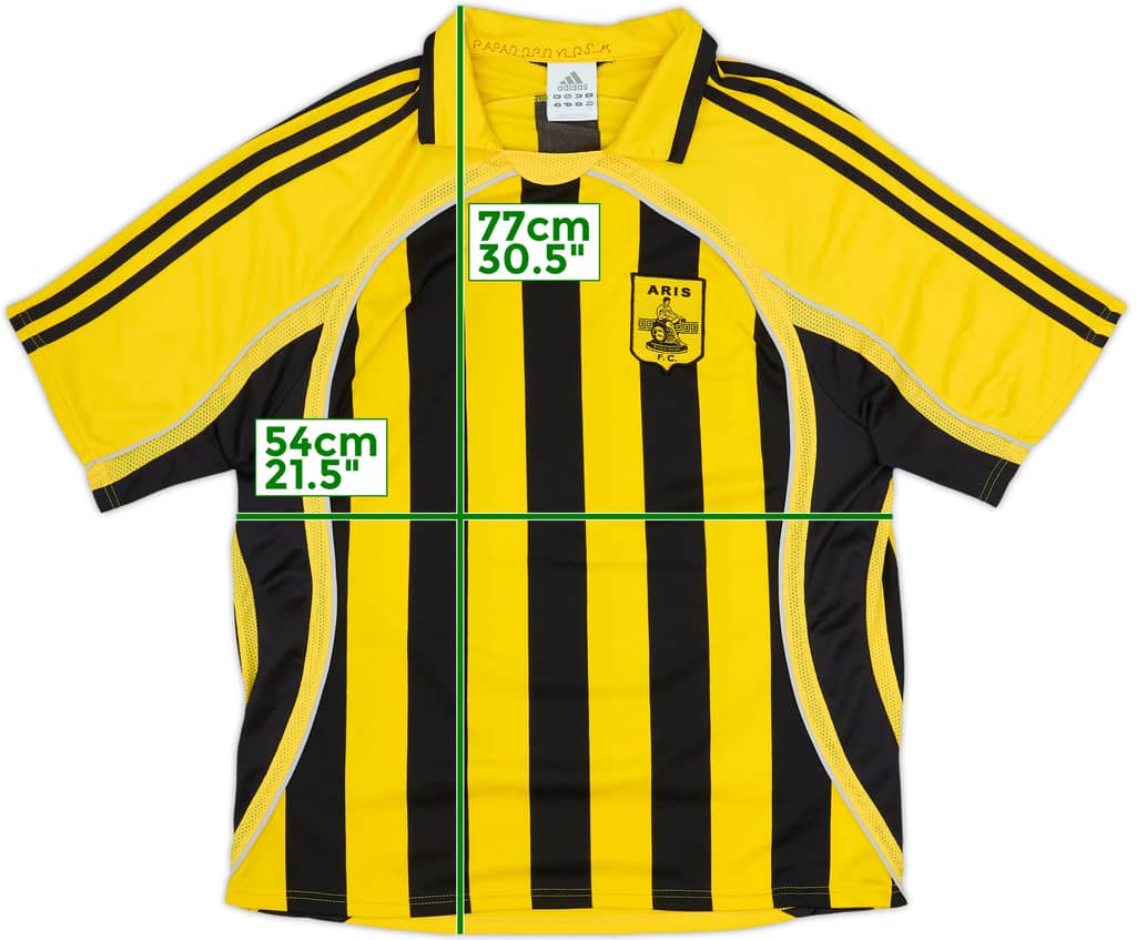 2006-07 Aris Thessaloniki Home Shirt - 7/10 - (L)
