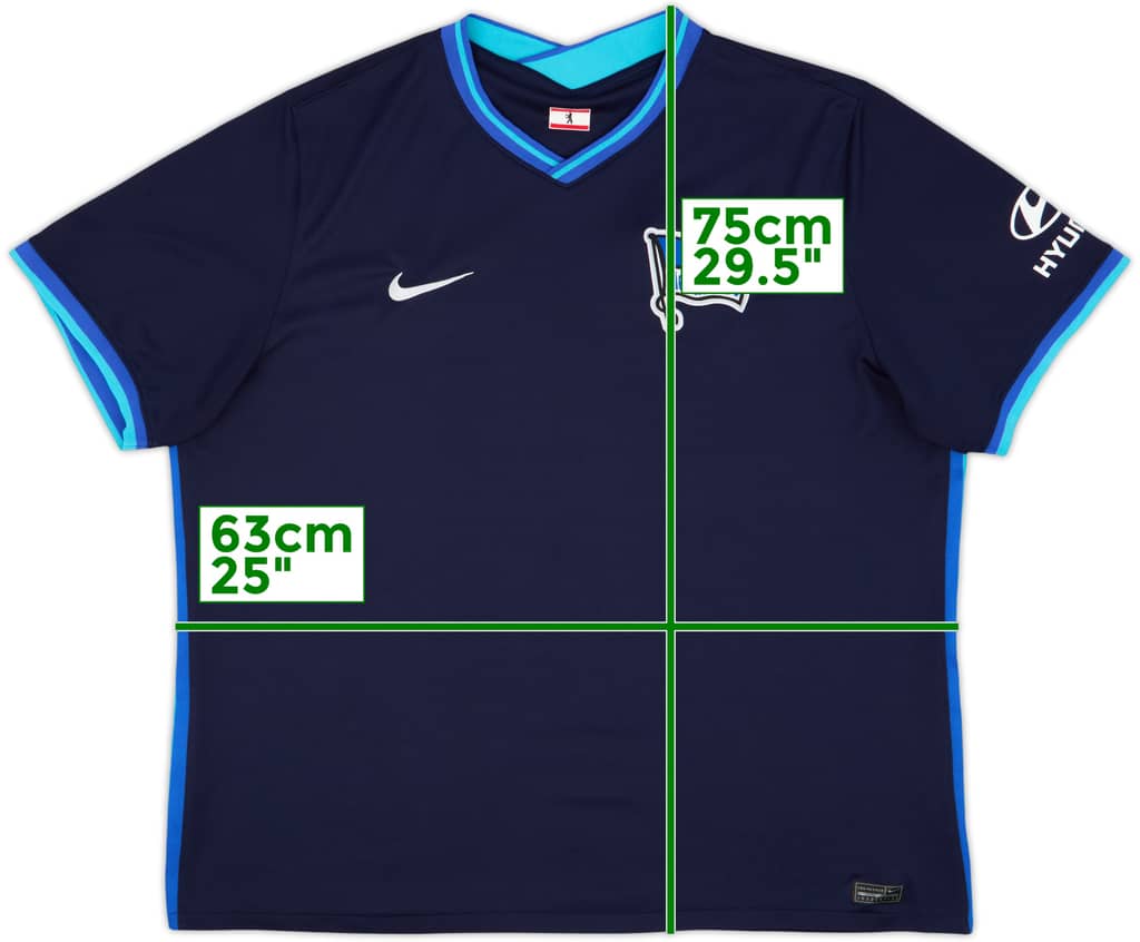 2021-22 Hertha Berlin Away Shirt - 8/10 - (XXL)